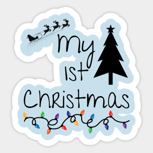 My First Christmas Sticker